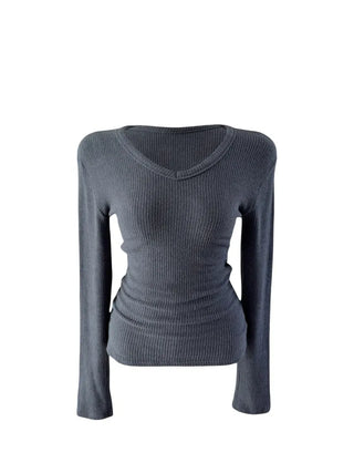 Monica wool V-neck knit