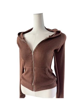 Carrie Warmer Knit Hooded Zip-Up