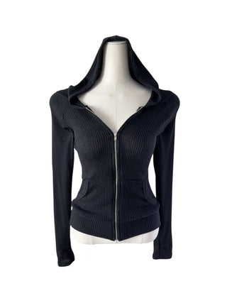 Carrie Warmer Knit Hooded Zip-Up