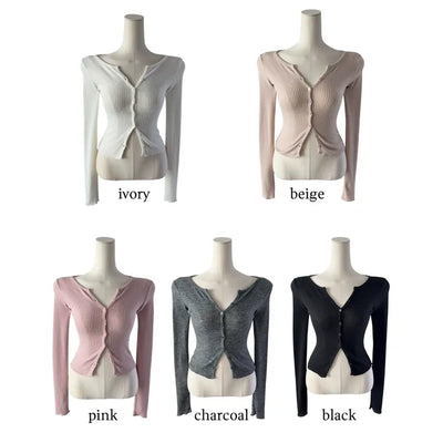 Bomian Round Knit Cardigan