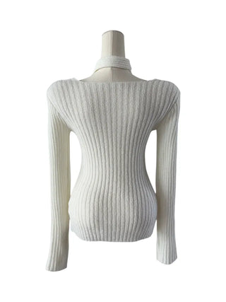 Carol open tie knit Carol team tie knit