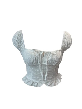 Princess punching frill blouse