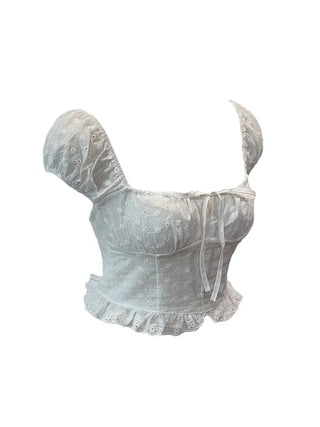 Princess punching frill blouse