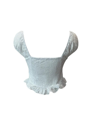Princess punching frill blouse
