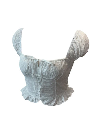Princess punching frill blouse