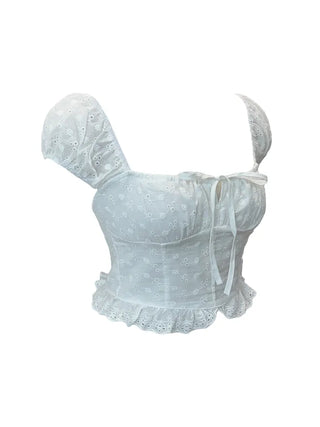 Princess punching frill blouse