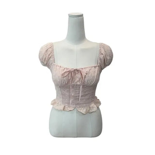 Princess punching frill blouse