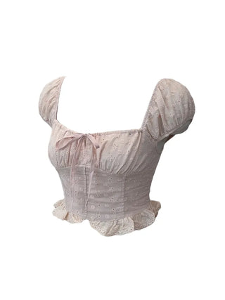Princess punching frill blouse