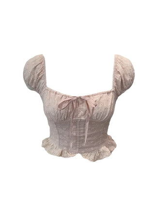 Princess punching frill blouse