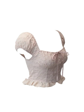 Princess punching frill blouse