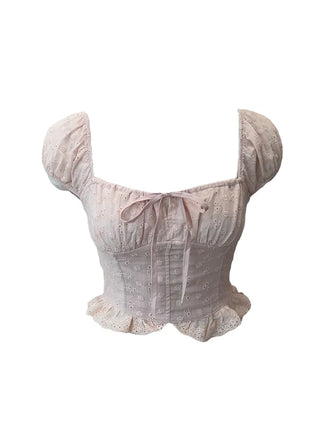Princess punching frill blouse