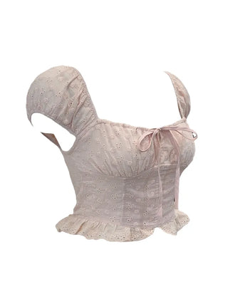 Princess punching frill blouse