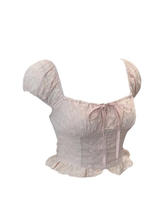 Princess punching frill blouse