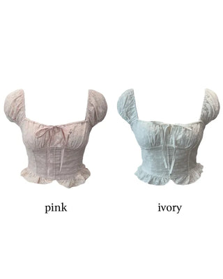 Princess punching frill blouse