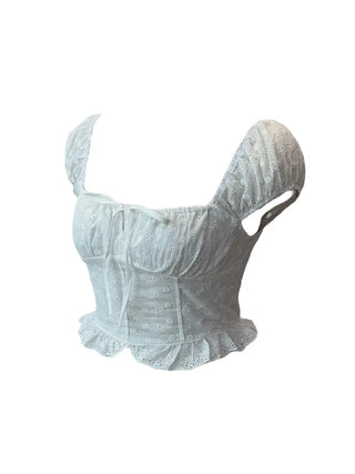 Princess punching frill blouse