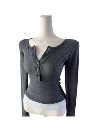 Mino Layered Button Slim T