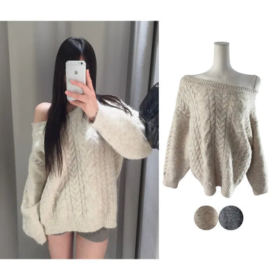 Melo loose-fit twisted knit