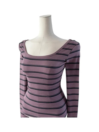 Puzzah Dangara Square Neck Long Sleeve T