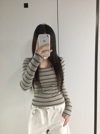 Puzzah Dangara Square Neck Long Sleeve T