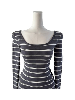 Puzzah Dangara Square Neck Long Sleeve T