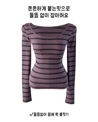 Puzzah Dangara Square Neck Long Sleeve T