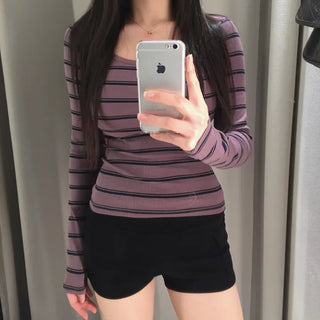 Puzzah Dangara Square Neck Long Sleeve T