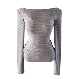 Mikano Peach V-neck T