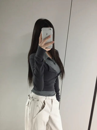 Solid Double Collar Halter T