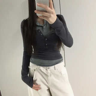 Solid Double Collar Halter T