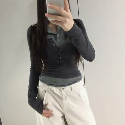 Solid Double Collar Halter T