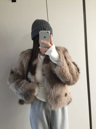 Choco Mousse Fur Jacket
