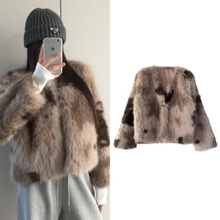 Choco Mousse Fur Jacket