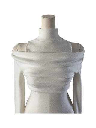 Turtle layered napping blouse T