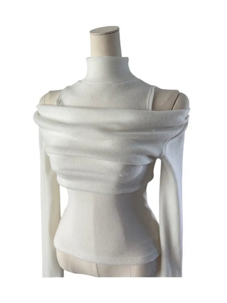 Turtle layered napping blouse T