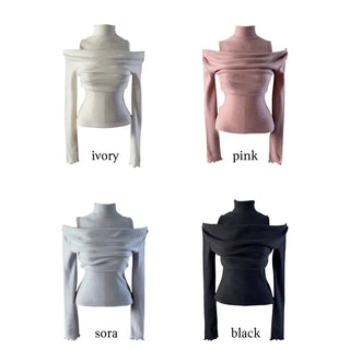 Turtle layered napping blouse T