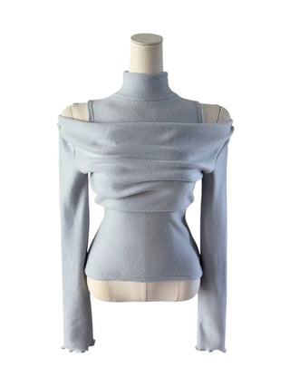 Turtle layered napping blouse T