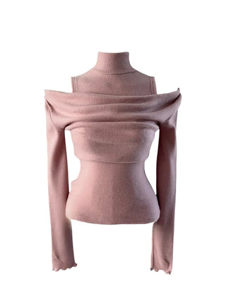 Turtle layered napping blouse T