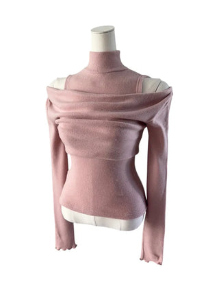 Turtle layered napping blouse T