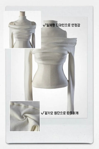 Turtle layered napping blouse T