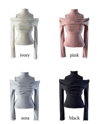 Turtle layered napping blouse T