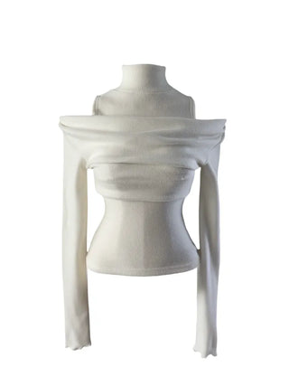 Turtle layered napping blouse T