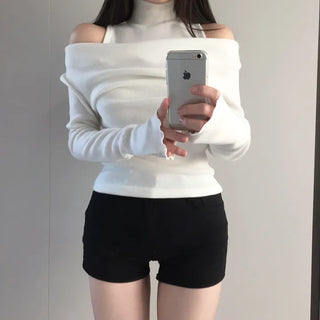 Turtle layered napping blouse T