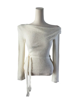 Nero wool belt knit blouse T