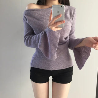 Tory Shirring Knit T-Shirt Blouse