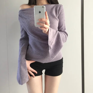 Tory Shirring Knit T-Shirt Blouse