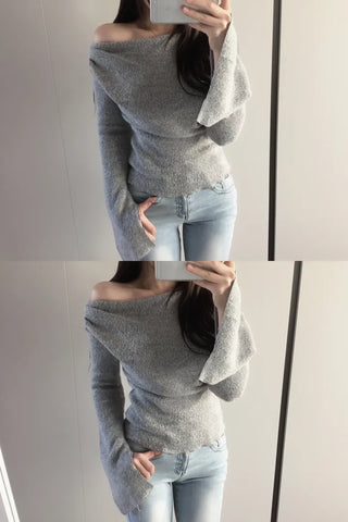Tory Shirring Knit T-Shirt Blouse