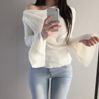 Tory Shirring Knit T-Shirt Blouse