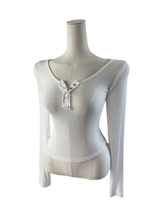 Matsuda Tencel Burton Rollover Long Sleeve T