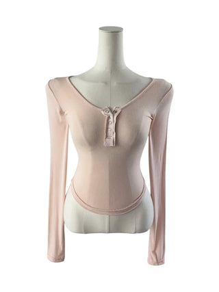 Matsuda Tencel Burton Rollover Long Sleeve T