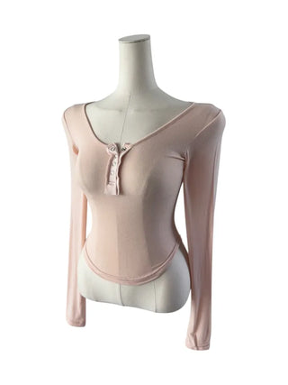 Matsuda Tencel Burton Rollover Long Sleeve T